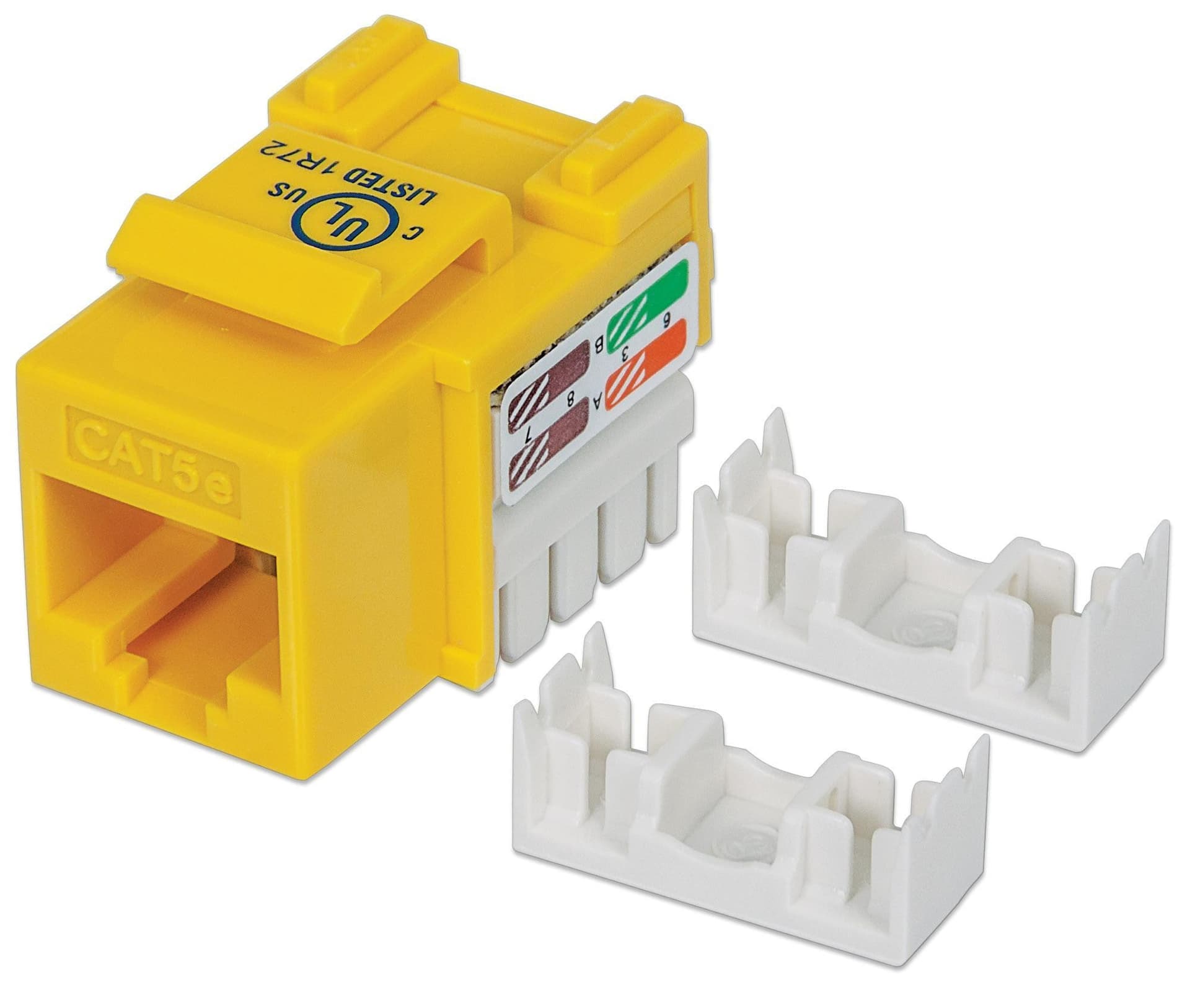 Frutto Keystone RJ45 Cat5e UTP Giallo in Cavi Ethernet Scontolo.net - Potenza, commercioVirtuoso.it