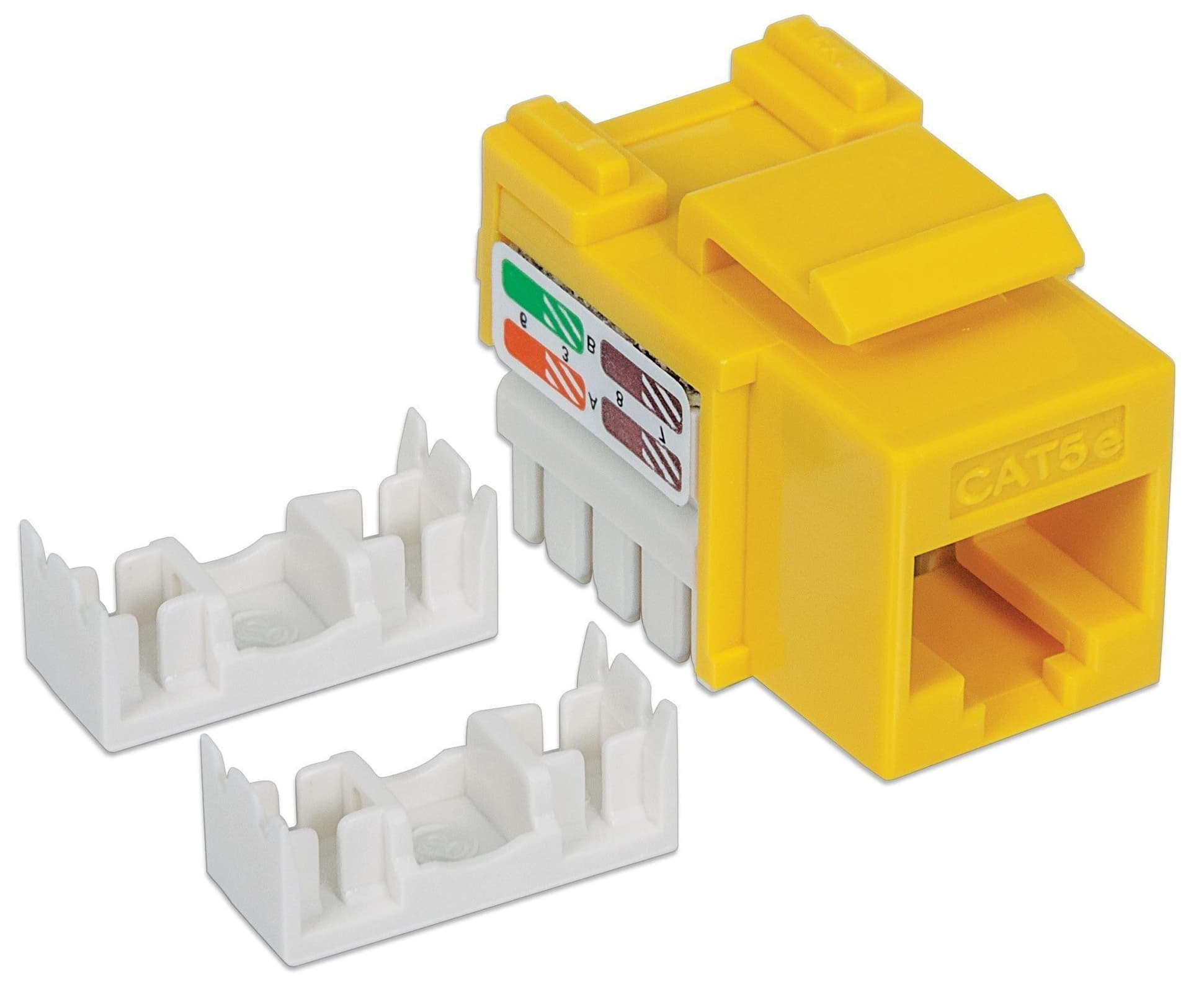 Frutto Keystone RJ45 Cat5e UTP Giallo in Cavi Ethernet Scontolo.net - Potenza, commercioVirtuoso.it