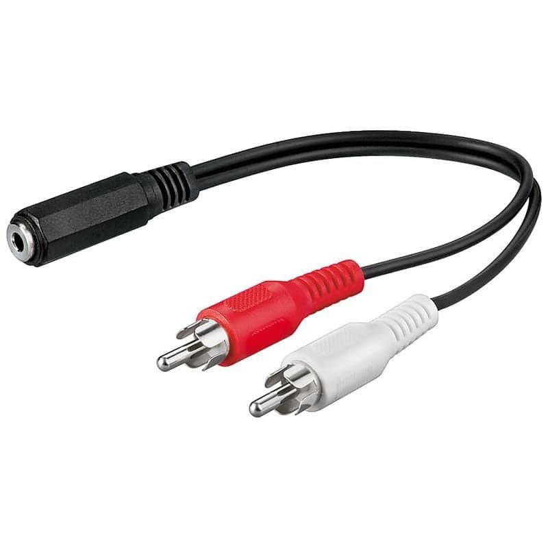 Cavo Stereo Jack 3.5 mm F a 2 x RCA M 0,20 mt in Connettori RCA Scontolo.net - Potenza, commercioVirtuoso.it