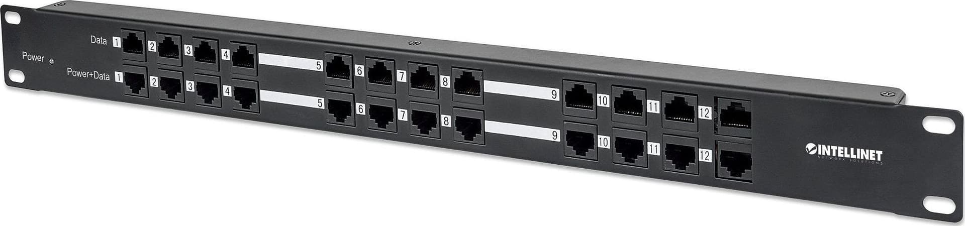 Pannello Patch 12 Porte PoE Passivo con Alimentatore in Pannelli patch Ethernet Scontolo.net - Potenza, commercioVirtuoso.it