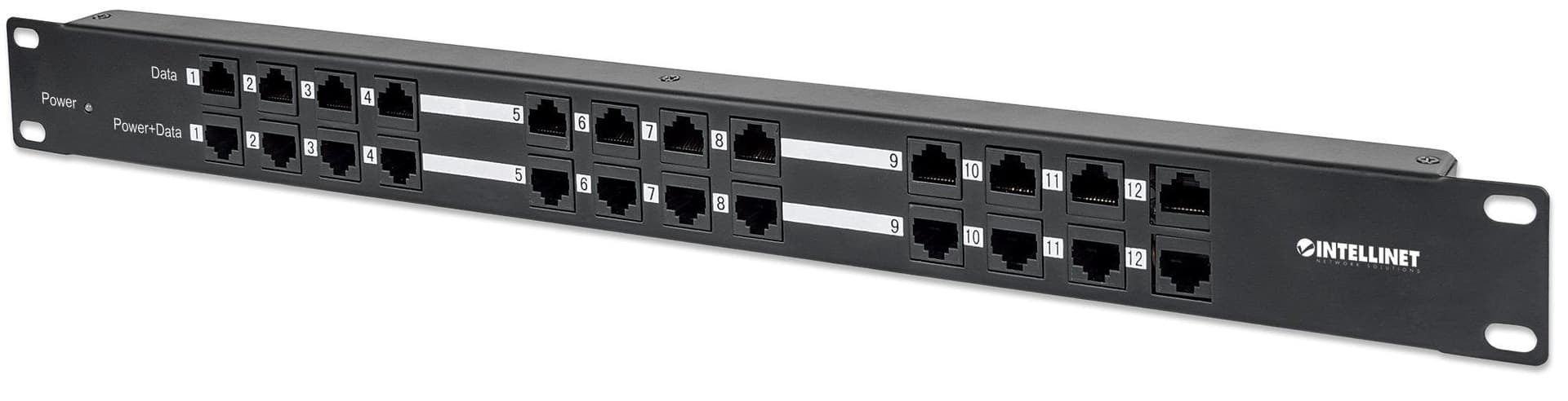 Pannello Patch 12 Porte PoE Passivo con Alimentatore in Pannelli patch Ethernet Scontolo.net - Potenza, commercioVirtuoso.it
