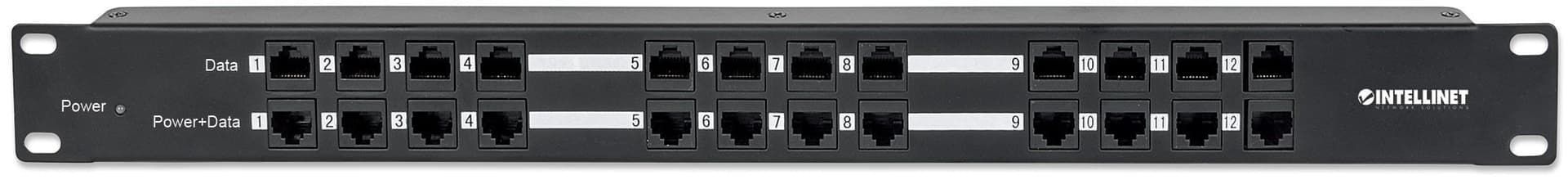 Pannello Patch 12 Porte PoE Passivo con Alimentatore in Pannelli patch Ethernet Scontolo.net - Potenza, commercioVirtuoso.it