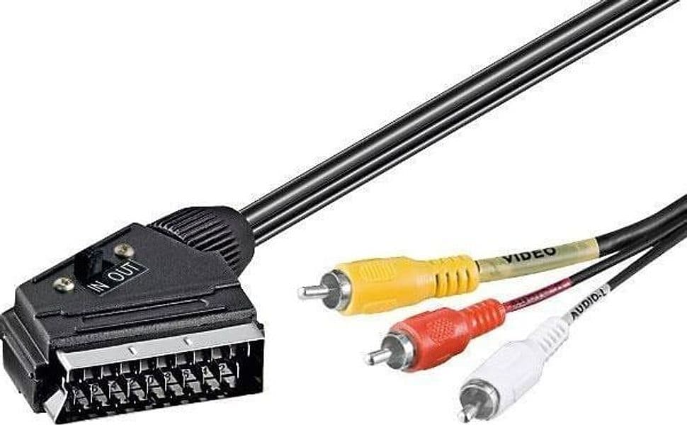 Cavo Audio video Scart RCA 2 Mt IN/Out in Connettori RCA Scontolo.net - Potenza, commercioVirtuoso.it