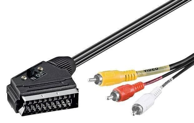 Cavo Audio video Scart RCA 2 Mt IN/Out in Connettori RCA Scontolo.net - Potenza, commercioVirtuoso.it
