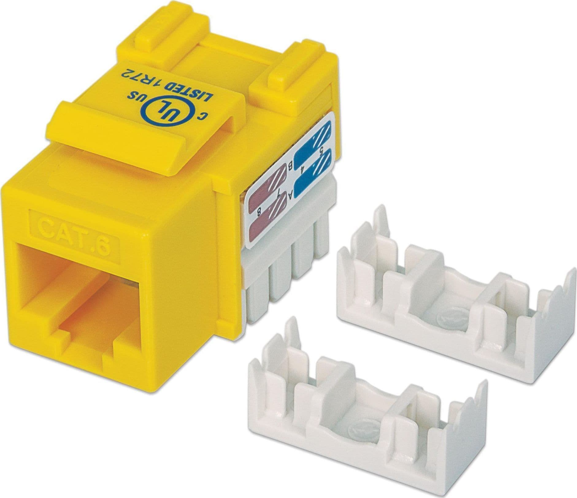 Frutto Keystone RJ45 Cat.6 UTP non schermato Giallo in Cavi Ethernet Scontolo.net - Potenza, commercioVirtuoso.it
