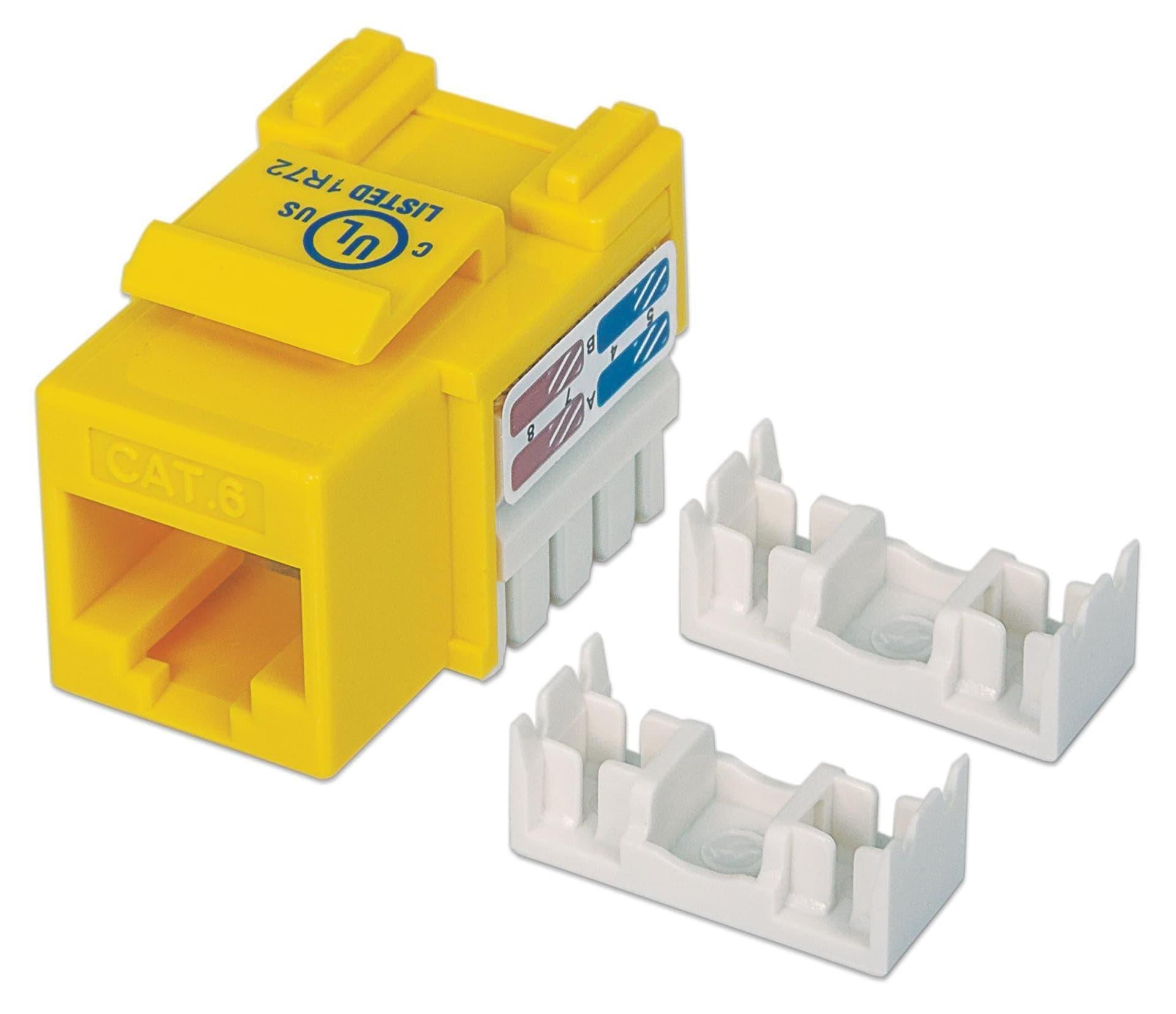 Frutto Keystone RJ45 Cat.6 UTP non schermato Giallo in Cavi Ethernet Scontolo.net - Potenza, commercioVirtuoso.it