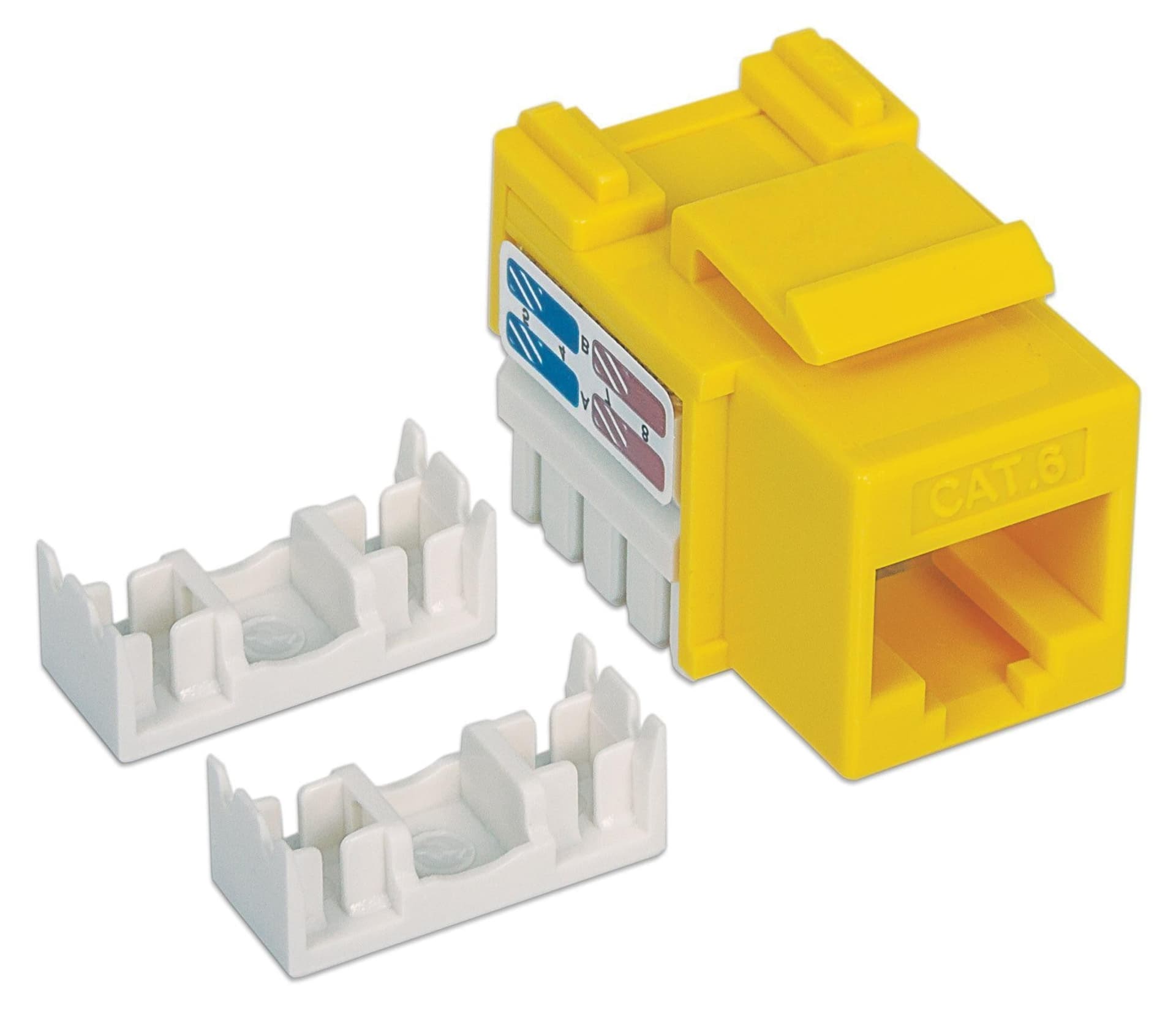 Frutto Keystone RJ45 Cat.6 UTP non schermato Giallo in Cavi Ethernet Scontolo.net - Potenza, commercioVirtuoso.it