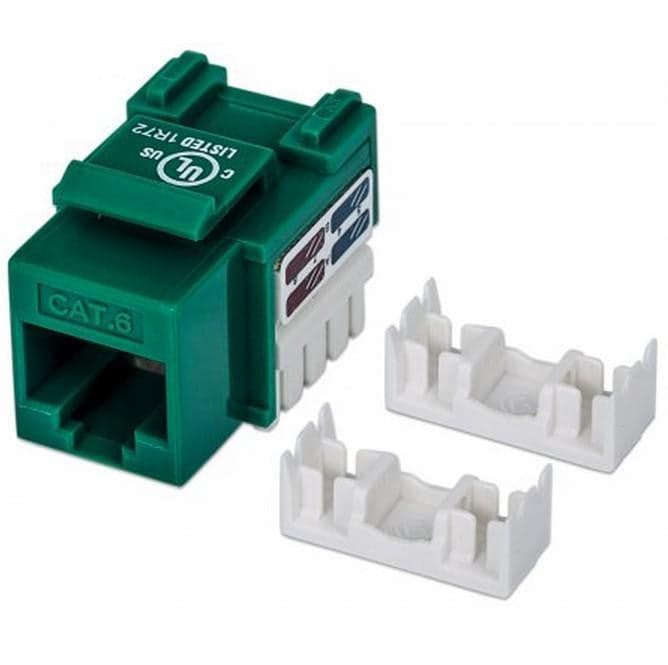 Frutto Keystone RJ45 Cat.6 UTP non schermato Verde in Cavi Ethernet Scontolo.net - Potenza, commercioVirtuoso.it