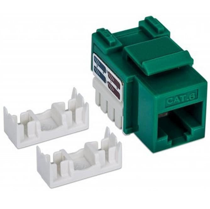 Frutto Keystone RJ45 Cat.6 UTP non schermato Verde in Cavi Ethernet Scontolo.net - Potenza, commercioVirtuoso.it