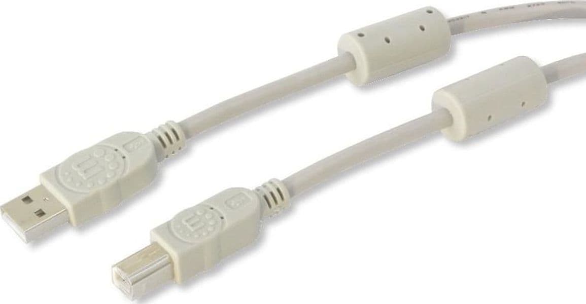 Cavo USB 2.0 A M / B M 1.8m con Ferrite Doppia Schermatura Grigio in  Scontolo.net - Potenza, commercioVirtuoso.it