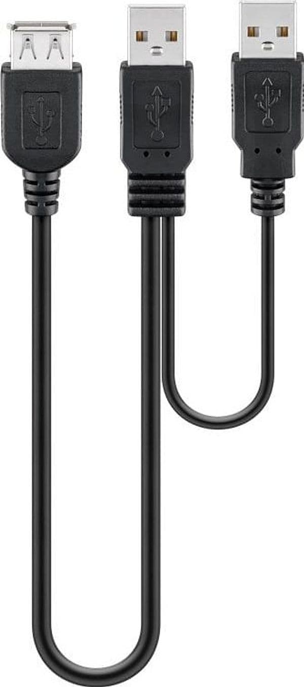 Cavo USB 2.0 ad Y 2xA maschio/A femmina 0.3 m in  Scontolo.net - Potenza, commercioVirtuoso.it