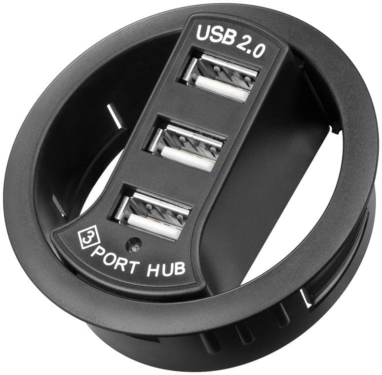 Hub USB 2.0 3 porte In-Desk diametro 6 cm in  Scontolo.net - Potenza, commercioVirtuoso.it
