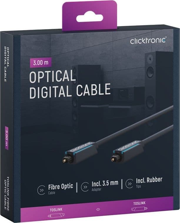Cavo ottico digitale audio Toslink/Toslink 2 m