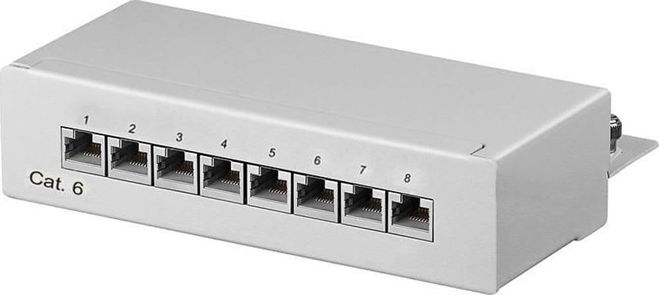 Pannello Patch 8 Porte Cat. 6 STP Grigio in Pannelli patch Ethernet Scontolo.net - Potenza, commercioVirtuoso.it