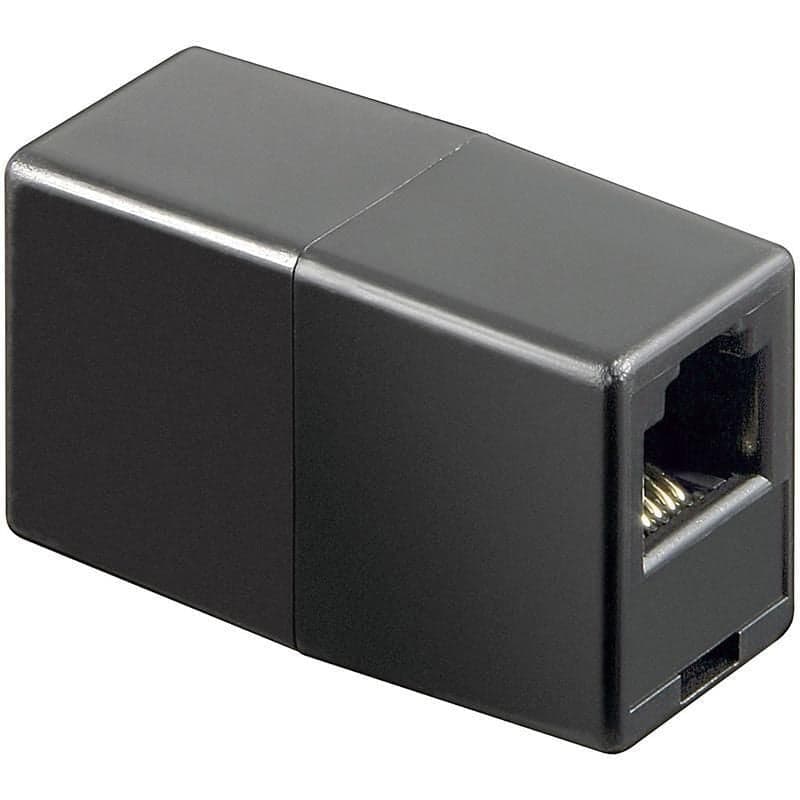 Accoppiatore telefonico RJ11 6 poli 4 contatti Pin to Pin F/F Nero in Cavi Scontolo.net - Potenza, commercioVirtuoso.it