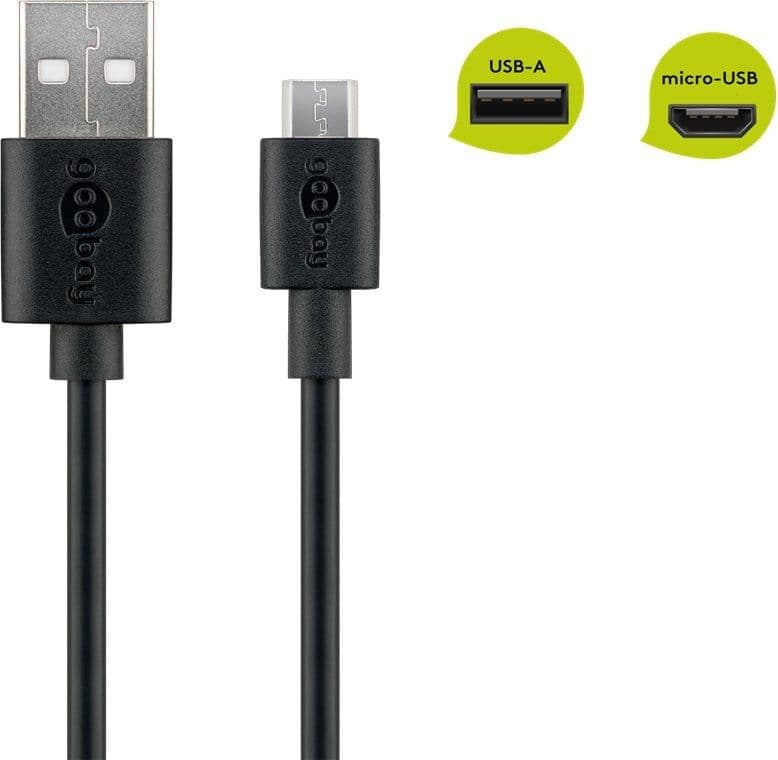 Cavo USB 2.0 Spiralato A maschio/microB 5 pin maschio 1m Nero in  Scontolo.net - Potenza, commercioVirtuoso.it