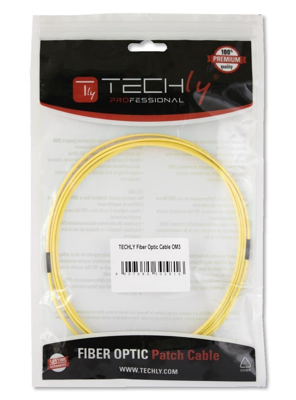 Cavo Fibra Ottica Monomodale OS2 LC/LC 9/125 20 m