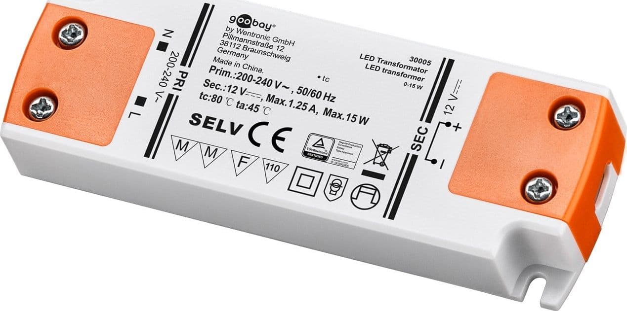 Alimentatore Led da 15W per Led (0.5W-15W) in Trasformatori a bassa intensità Scontolo.net - Potenza, commercioVirtuoso.it