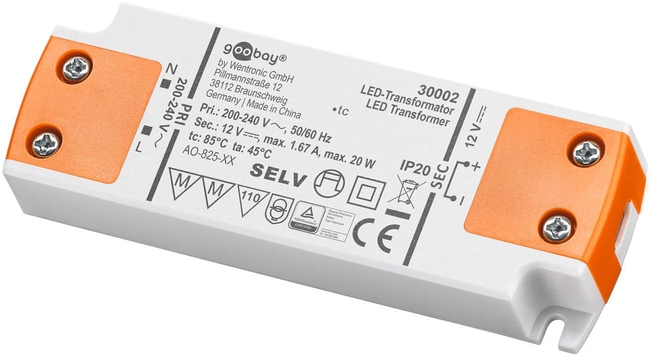 Alimentatore Led da 20W per Led (0.5W-20W) in Trasformatori a bassa intensità Scontolo.net - Potenza, commercioVirtuoso.it