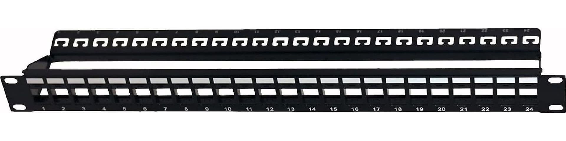 Pannello Patch Modulare Senza Frutti 24 Posti 1U Nero in Cavi Ethernet Scontolo.net - Potenza, commercioVirtuoso.it