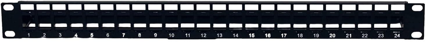 Pannello Patch Modulare Senza Frutti 24 Posti 1U Nero in Cavi Ethernet Scontolo.net - Potenza, commercioVirtuoso.it