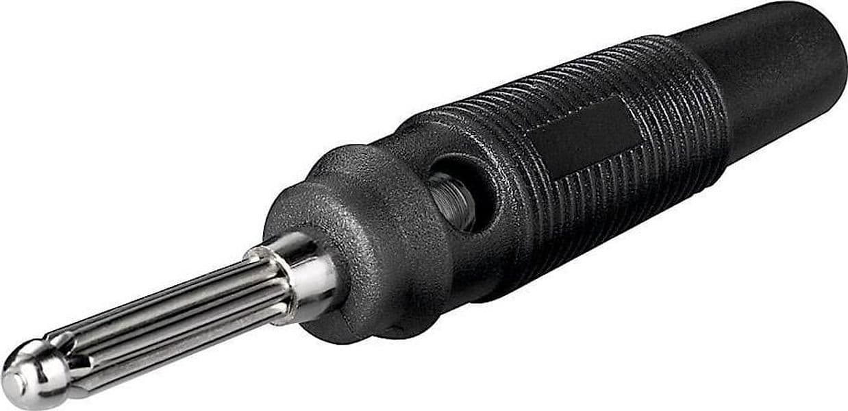 Inseritore Presa Banana per 4mm Nero