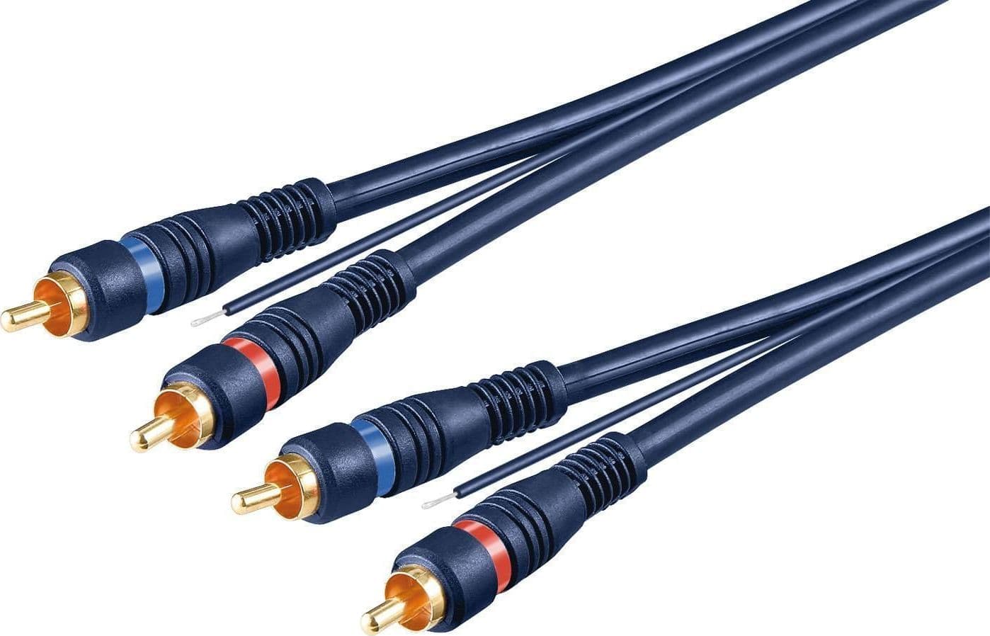 Cavo audio video 2 RCA M/M 5 m blu in Connettori RCA Scontolo.net - Potenza, commercioVirtuoso.it