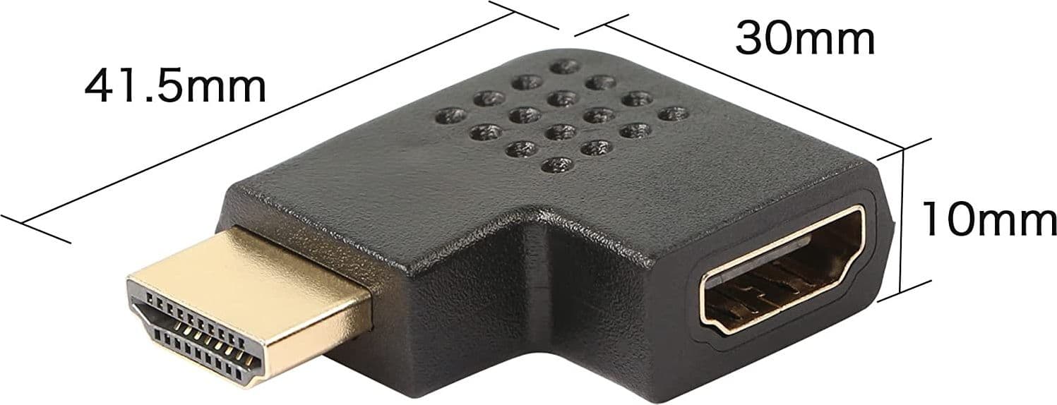 Adattatore HDMI Maschio / Femmina Angolato 90&deg in Cavi HDMI Scontolo.net - Potenza, commercioVirtuoso.it