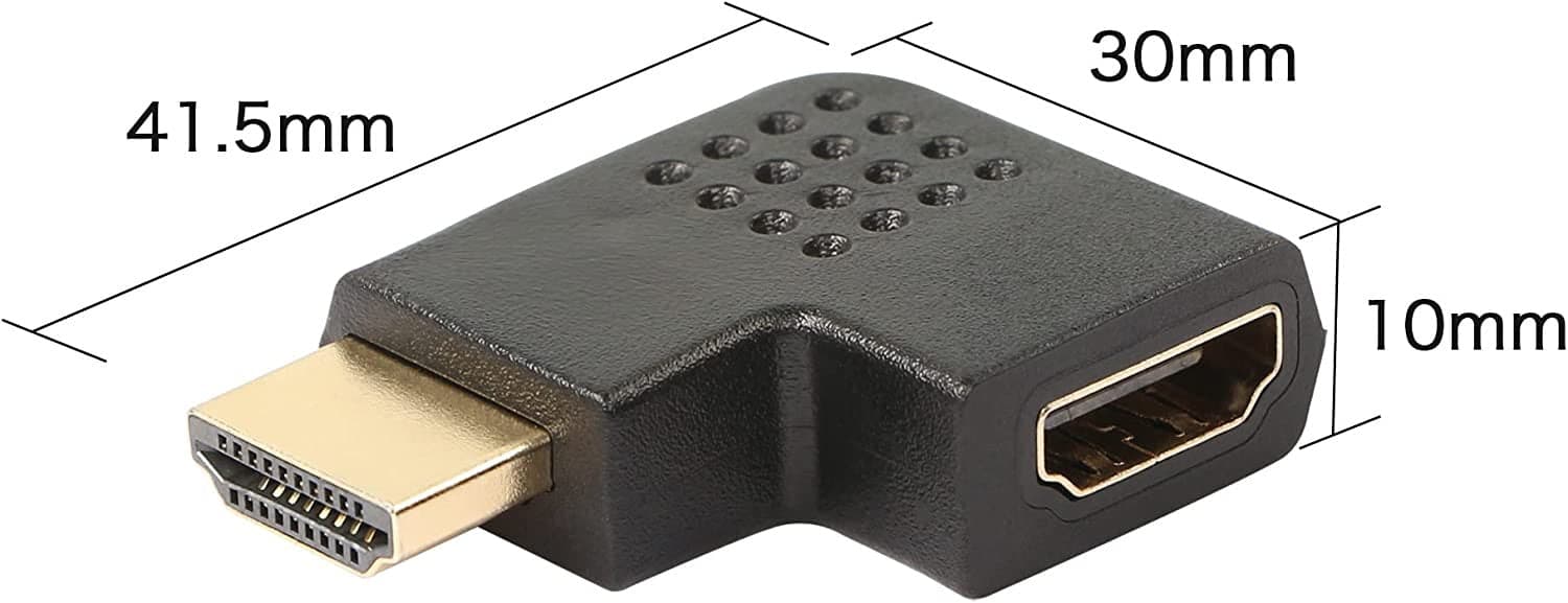 Adattatore HDMI Maschio / Femmina Angolato 90&deg in Cavi HDMI Scontolo.net - Potenza, commercioVirtuoso.it