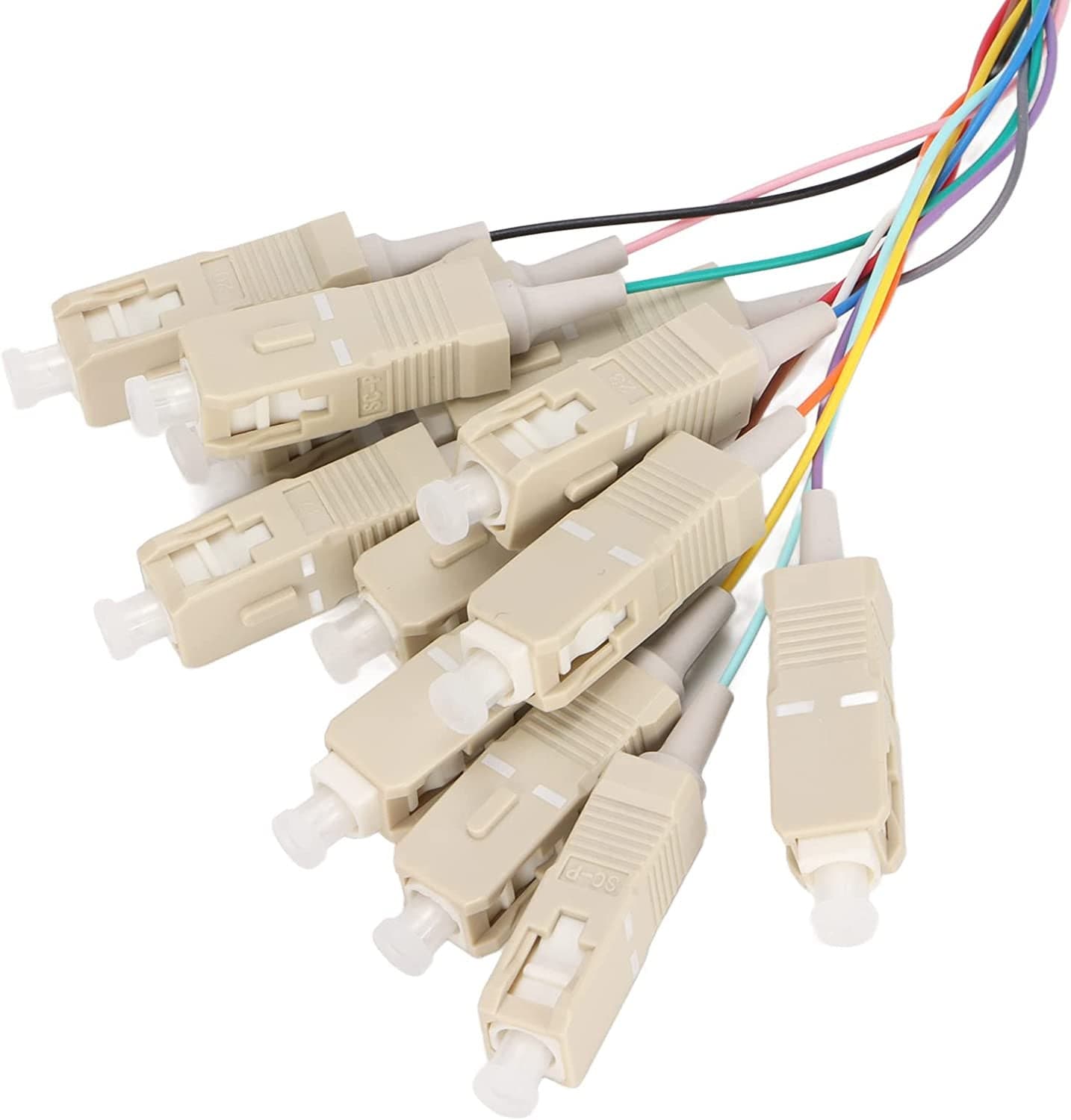 Set 12 Pigtail Fibra Ottica Multimodale OM4 SC 50/125 2 m in Stazioni saldanti Scontolo.net - Potenza, commercioVirtuoso.it