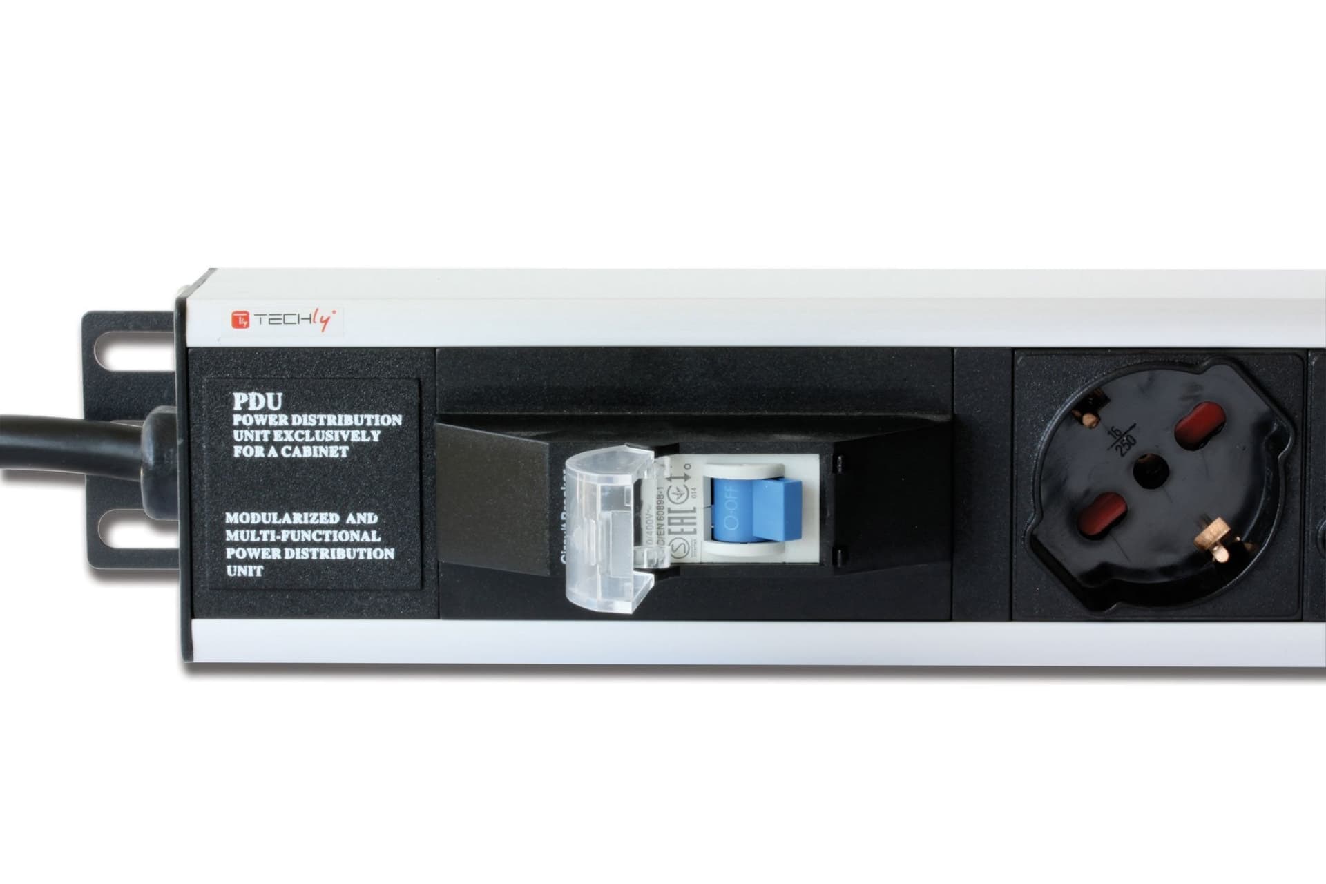 Multipresa Verticale per Rack 12 Posti Schuko con Magnetotermico Spina Schuko Angolata 1U in Cavi di alimentazione Scontolo.net - Potenza, commercioVirtuoso.it