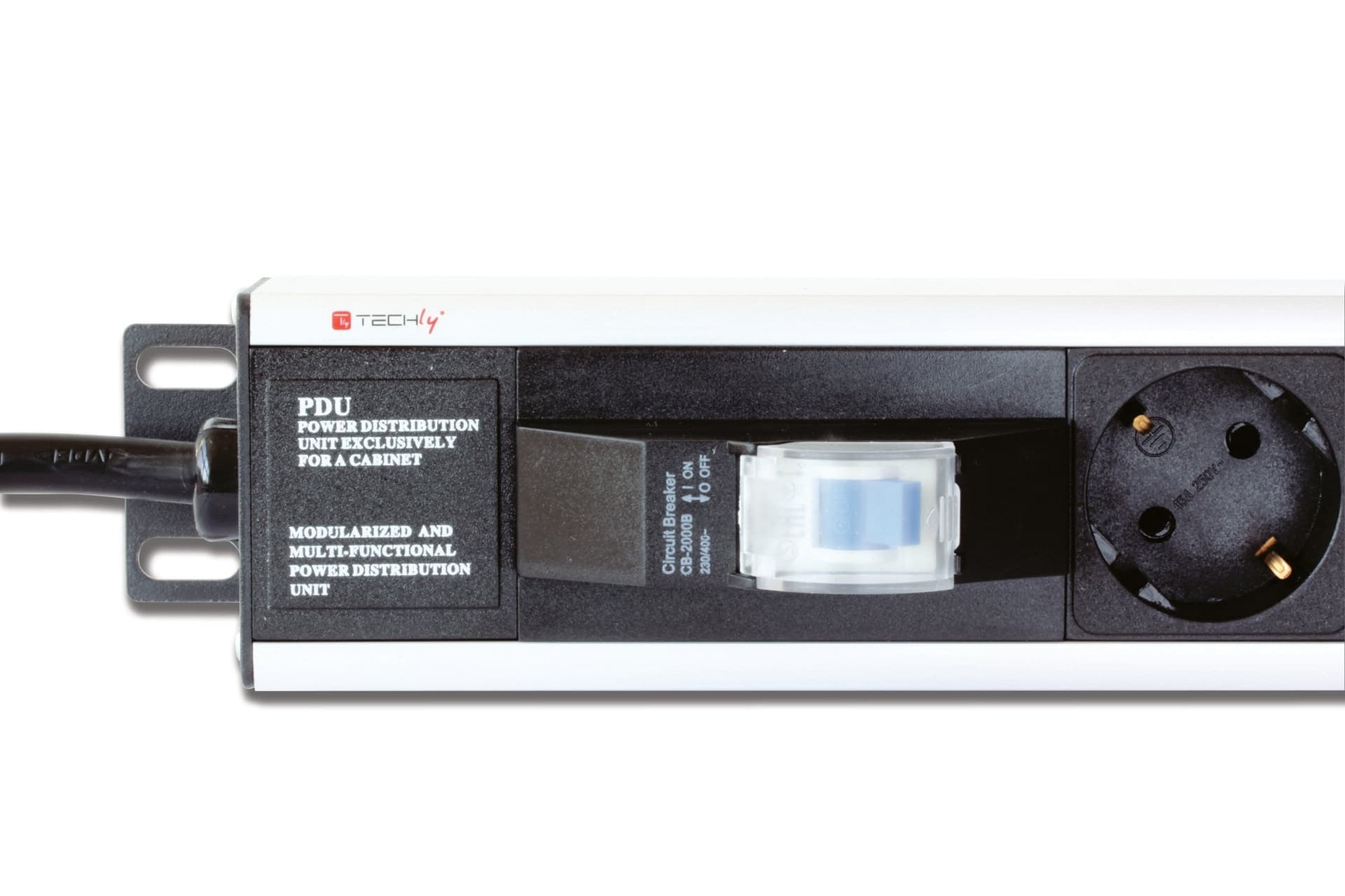 Multipresa Verticale per Rack 12 Posti Schuko con Magnetotermico Spina Schuko Angolata 1U in Cavi di alimentazione Scontolo.net - Potenza, commercioVirtuoso.it