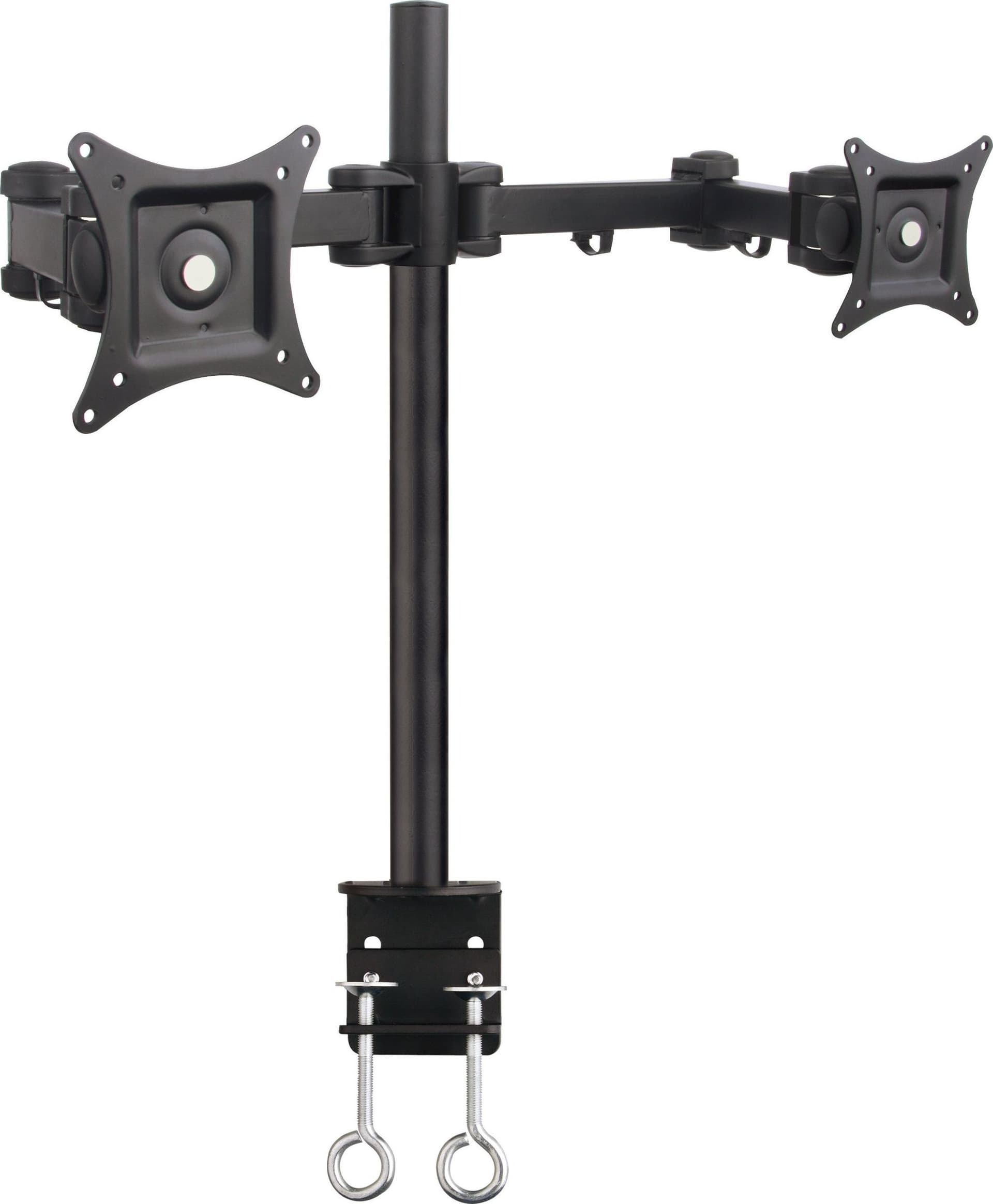 Supporto da Scrivania per 2 Monitor 13-27'' Diametro 48 mm ad Altezza Regolabile con Morsetto a C in Supporti da parete e da soffitto Scontolo.net - Potenza, commercioVirtuoso.it
