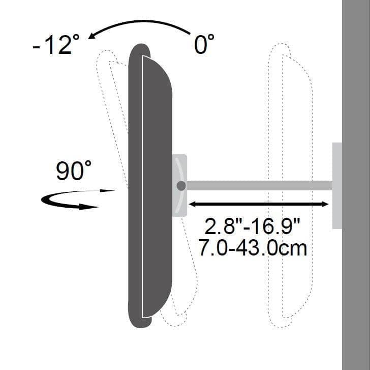 Supporto a Muro per TV LED LCD 42-70'' Full Motion Braccio Doppio in Supporti da parete e da soffitto Scontolo.net - Potenza, commercioVirtuoso.it