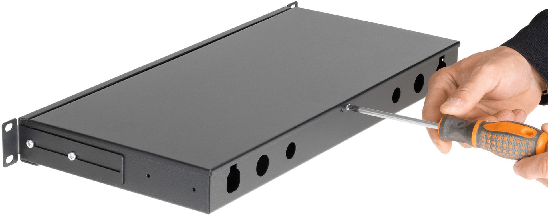 Cassetto Ottico 19'' 24 porte ST Nero Fisso in Cavi Scontolo.net - Potenza, commercioVirtuoso.it