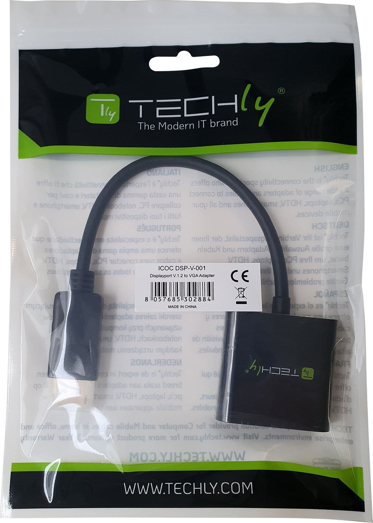 Convertitore da DisplayPort v1.2 a VGA 15 cm