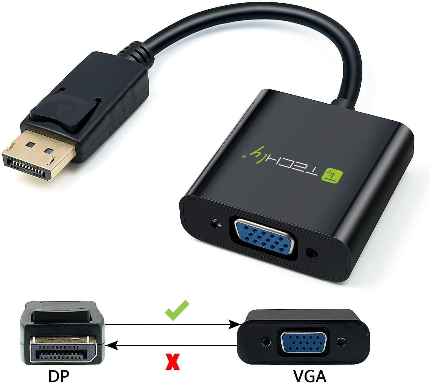 Convertitore da DisplayPort v1.2 a VGA 15 cm in  Scontolo.net - Potenza, commercioVirtuoso.it