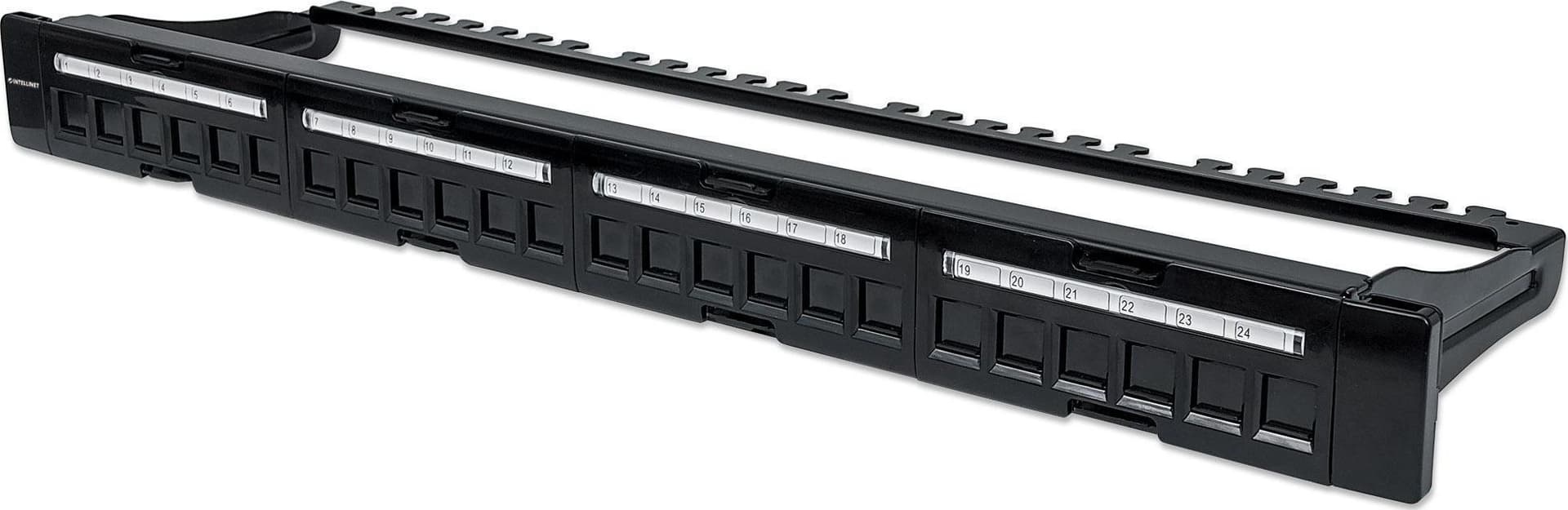 Pannello Patch Modulare 24 Porte Slim 1U Nero in Cavi Ethernet Scontolo.net - Potenza, commercioVirtuoso.it