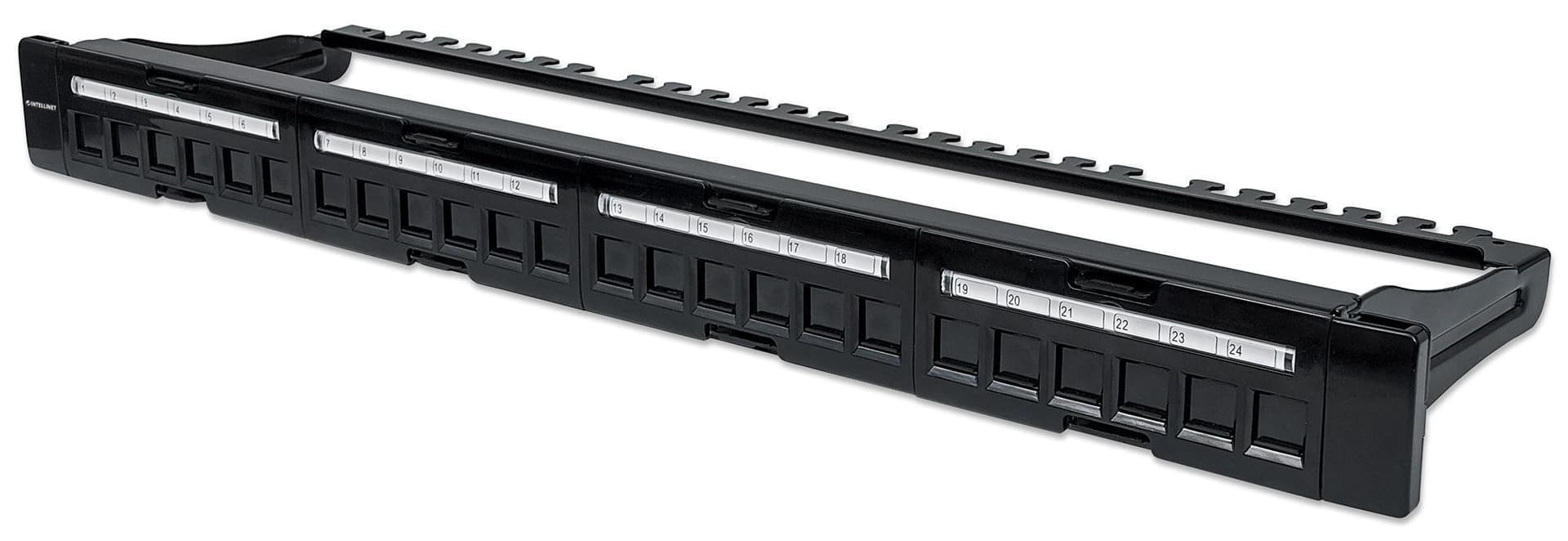 Pannello Patch Modulare 24 Porte Slim 1U Nero in Cavi Ethernet Scontolo.net - Potenza, commercioVirtuoso.it