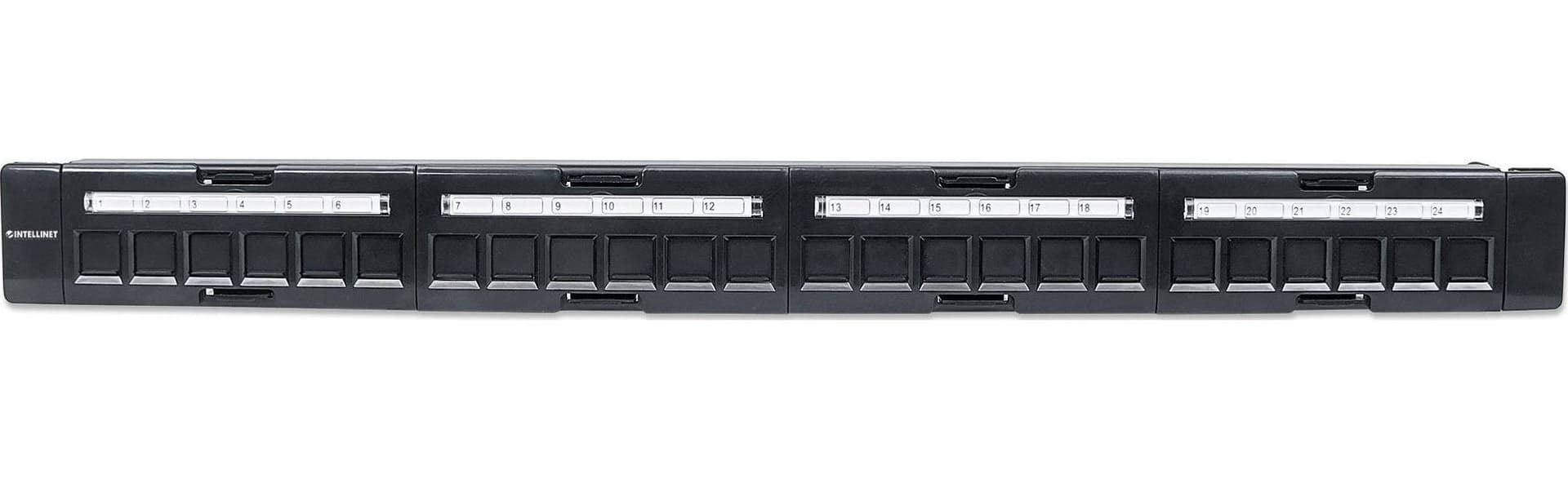 Pannello Patch Modulare 24 Porte Slim 1U Nero in Cavi Ethernet Scontolo.net - Potenza, commercioVirtuoso.it