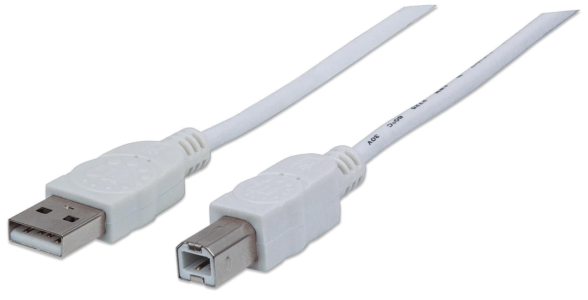 Cavo USB 2.0 A maschio/B maschio 5m Bianco in  Scontolo.net - Potenza, commercioVirtuoso.it