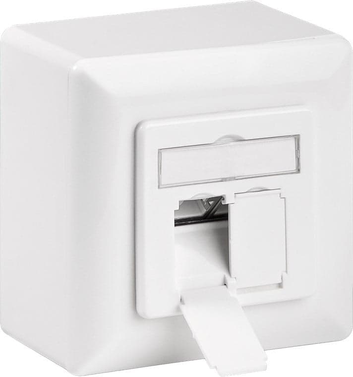 Presa a Muro Esterna 2xRJ45 Cat.6A Bianco in Prese a muro Scontolo.net - Potenza, commercioVirtuoso.it