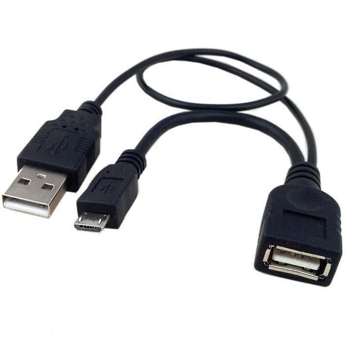 Cavo USB A F 2.0 OTG Micro USB M con Alimentazione USB, 30cm Nero in Adattatori da viaggio Scontolo.net - Potenza, commercioVirtuoso.it