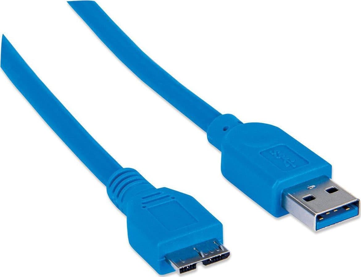 Cavo USB 3.0 SuperSpeed A/Micro B M/M 1 m Blu in Blister in  Scontolo.net - Potenza, commercioVirtuoso.it