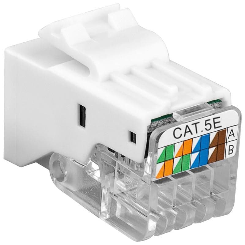 Frutto Keystone Toolless RJ45 Cat5e UTP Snap-In Bianco in Cavi Ethernet Scontolo.net - Potenza, commercioVirtuoso.it