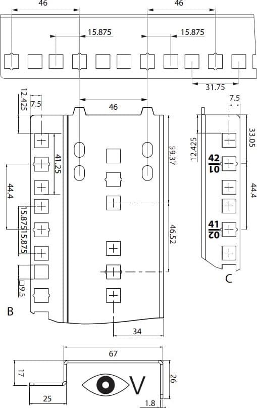 Staffe Montanti per Rack 19'' 42U in Staffe e supporti per mensole Scontolo.net - Potenza, commercioVirtuoso.it