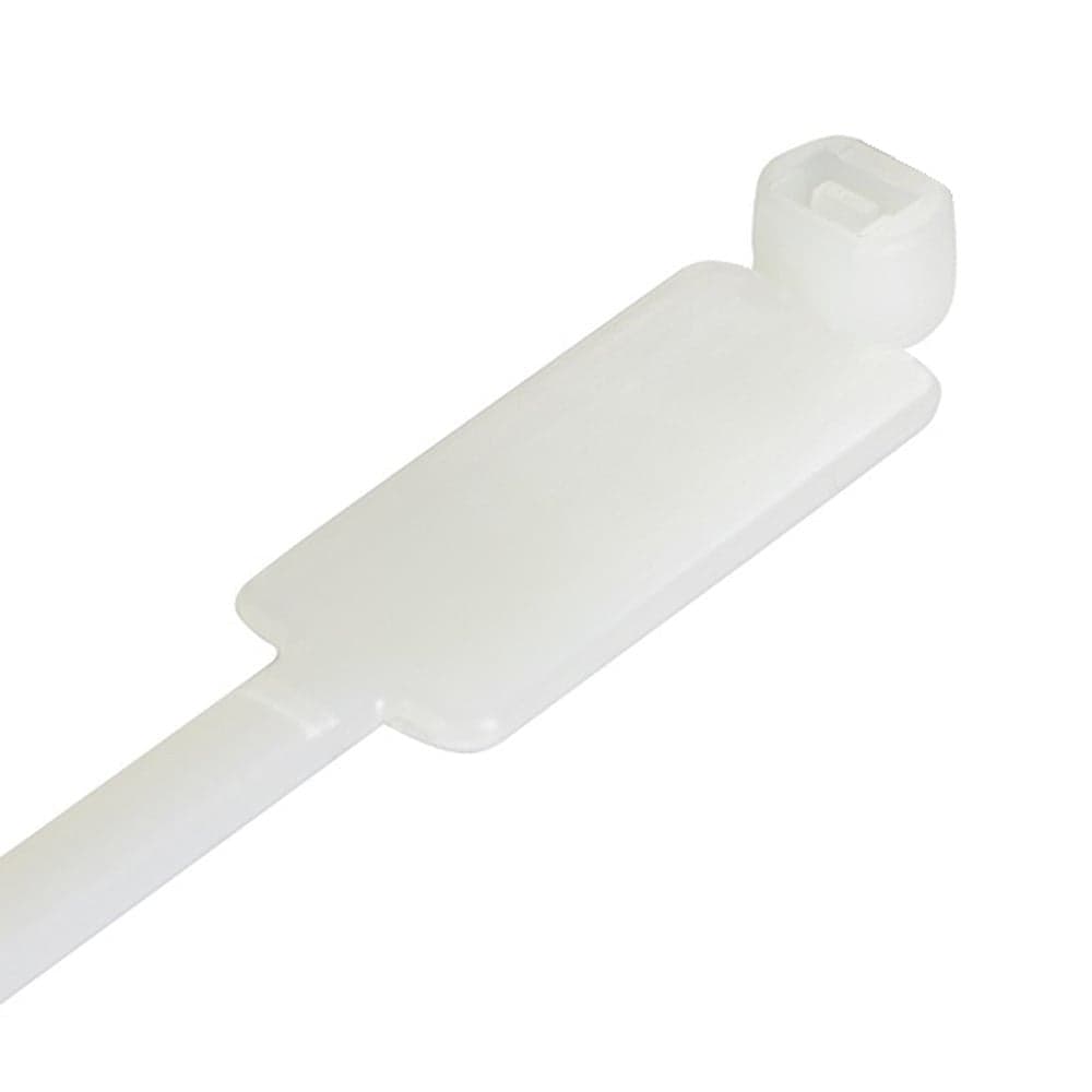 Fascette Fermacavi 200x4,8mm con Targhetta 13x28mm 100 pz Bianco in Stringicavi Scontolo.net - Potenza, commercioVirtuoso.it
