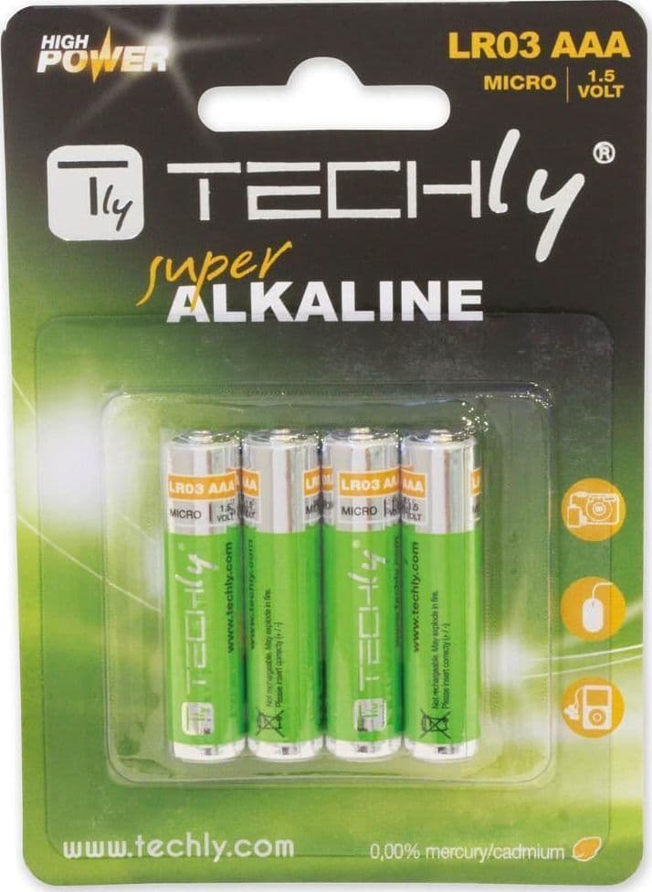 Blister 4 Batterie High Power Mini Stilo AAA Alcaline LR03 1.5V in Pile monouso Scontolo.net - Potenza, commercioVirtuoso.it