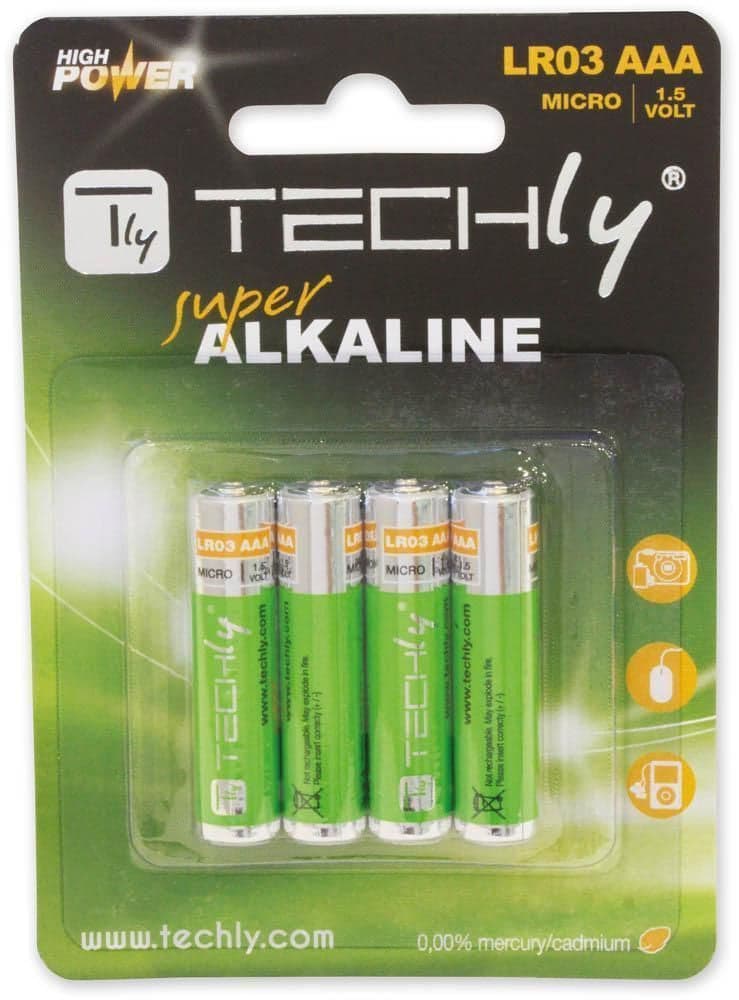 Blister 4 Batterie High Power Mini Stilo AAA Alcaline LR03 1.5V in Pile monouso Scontolo.net - Potenza, commercioVirtuoso.it