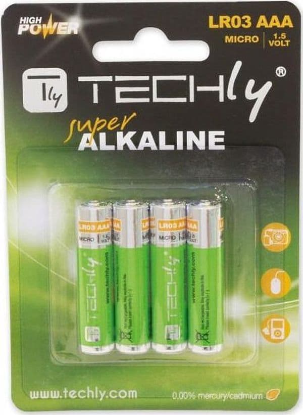 Blister 4 Batterie High Power Mini Stilo AAA Alcaline LR03 1.5V in Pile monouso Scontolo.net - Potenza, commercioVirtuoso.it